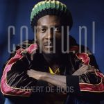 18-11-1983 Jimmy Cliff at studio in Amterdam.

[keywords]Posed, Half Length, Eyecontact, Singer, Musician[/keywords]